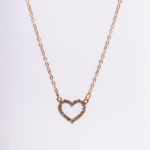 Collar Corazón Brillante