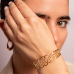 Pulsera Óvalos Dorados - Imagen 2